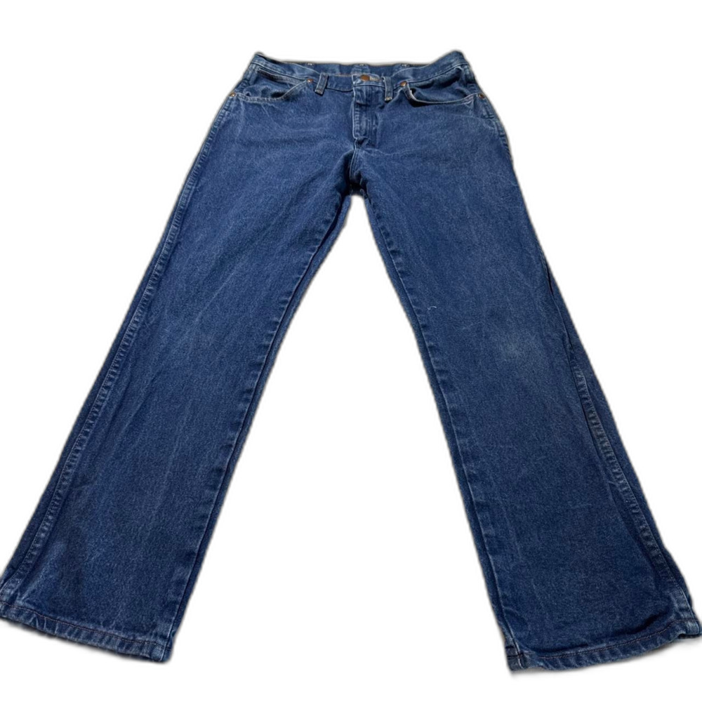 Wrangler Men's Navy and Blue Jeans
